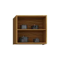 Armário Aéreo Cozinha Modulado Tempranillo 2 Portas 80cm Amendoa/Off White - Ronipa - 4