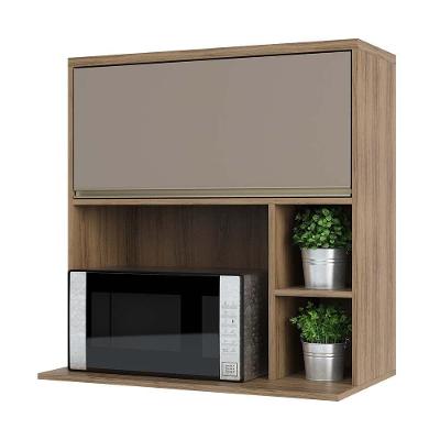 Armário Aéreo 80 Cm Nicho Micro Conjuntougado E Nicho