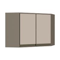 Armário de Cozinha Modulado  Canto Oblíquo Connect c/ 2 Portas Duna/Cristal - Henn - 1