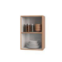 Armário Aéreo De Cozinha Evidence 1 Porta Com Prateleira Poliman Móveis Carvalho - 3