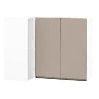 Armário Canto Reto Conjugado 2 Portas C/Nicho Lateral Branco - 1