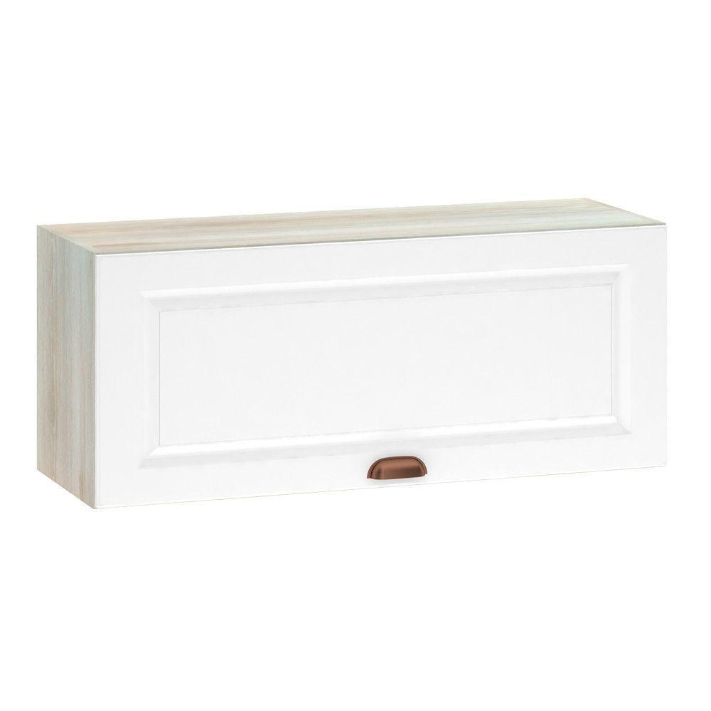 Armário Aéreo 90 Cm 1 Porta Legno Crema Com Branco Pet - 1
