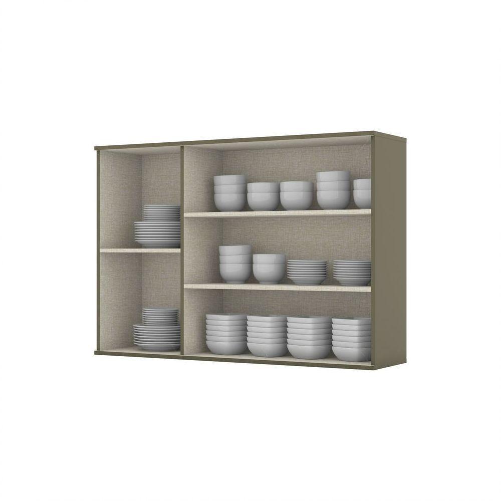 Armário Aéreo 03 Portas Com Vidro 120 Cm Connect Henn Duna - 3