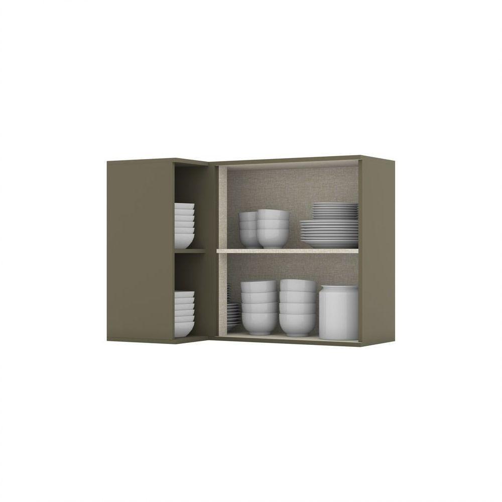 Armário Aéreo 1 Porta Connect Henn Duna Com Cristal - 3