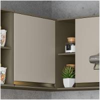 Armário Aéreo 1 Porta Connect Henn Duna Com Cristal - 2