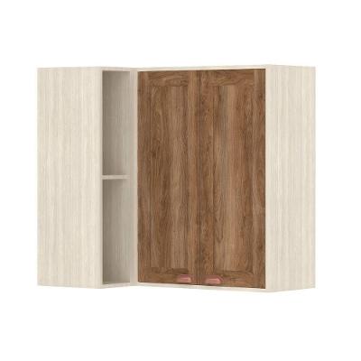 Armário Aéreo Canto Reto De Cozinha 95cm 2pt 4 Prateleiras