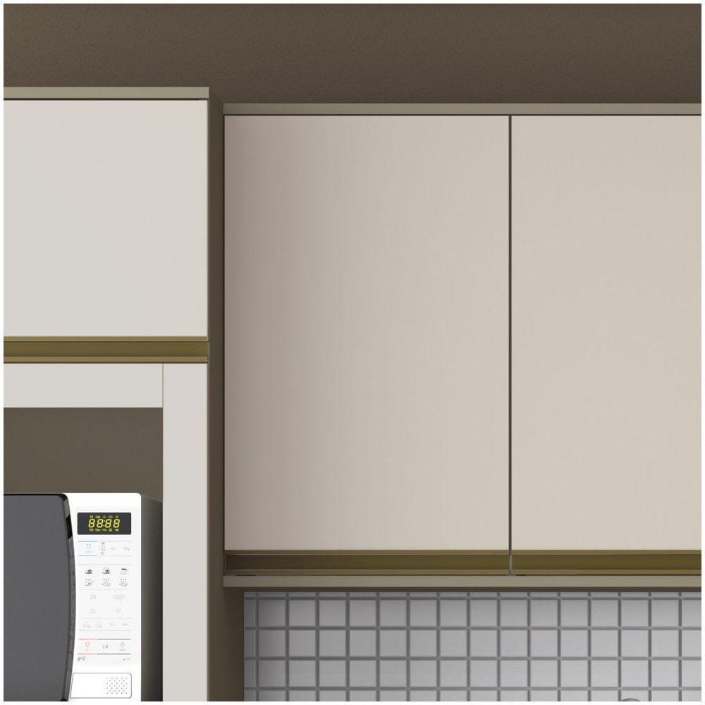 Armário Aéreo 01 Porta 40 Cm Connect Henn Duna Com Cristal - 2