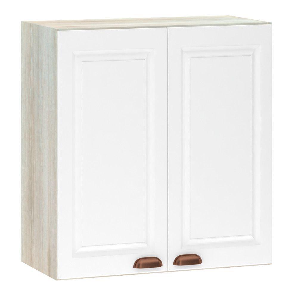 Armário Aéreo 70 Cm 2 Portas Legno Crema Com Branco Pet - 1