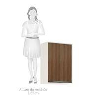 Armário Aéreo De Cozinha 60 Cm 2 Portas Linea Luciane Pátina Ff-avelã Ff - 3