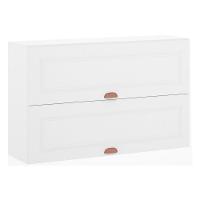 Armário Aéreo Basculante Duplo 120cm 2 Portas Branco Polar - 1