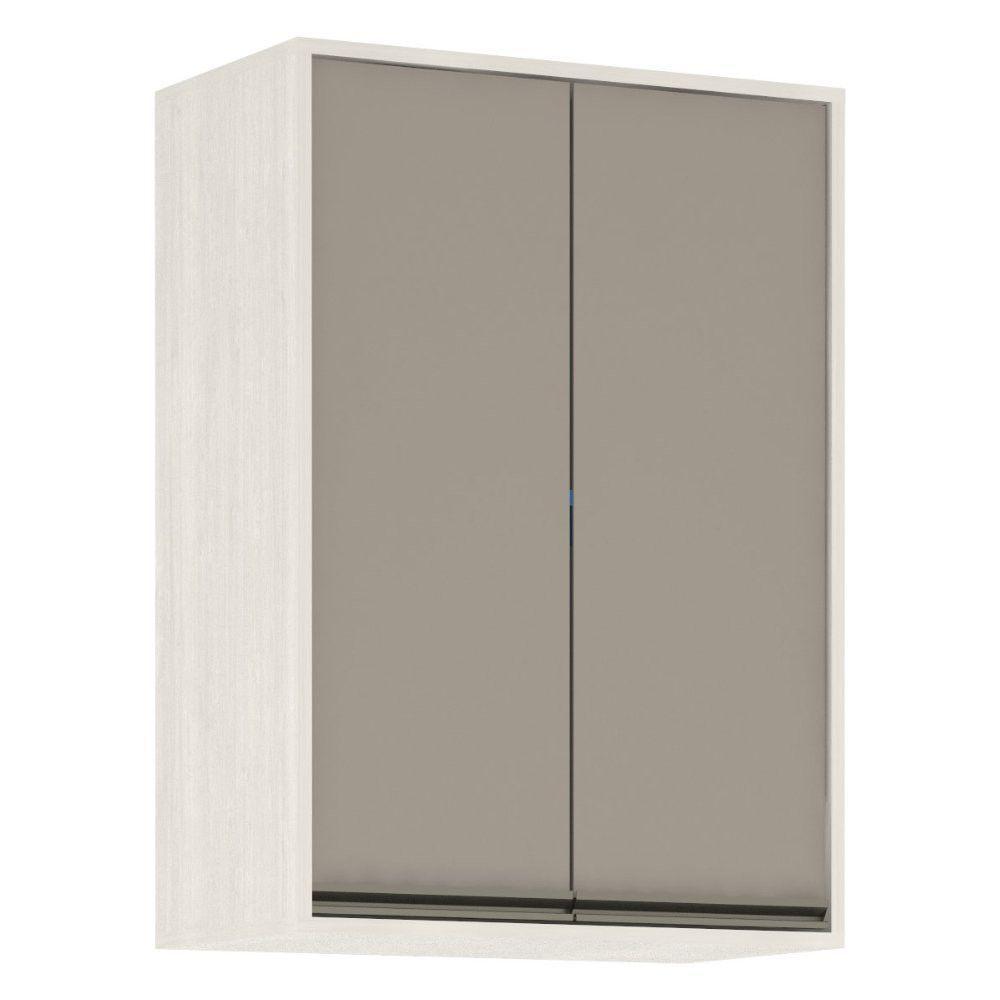 Armário Aéreo De Cozinha 60 Cm 2 Portas Linea Luciane Pátina Ff-mocca Laca - 1