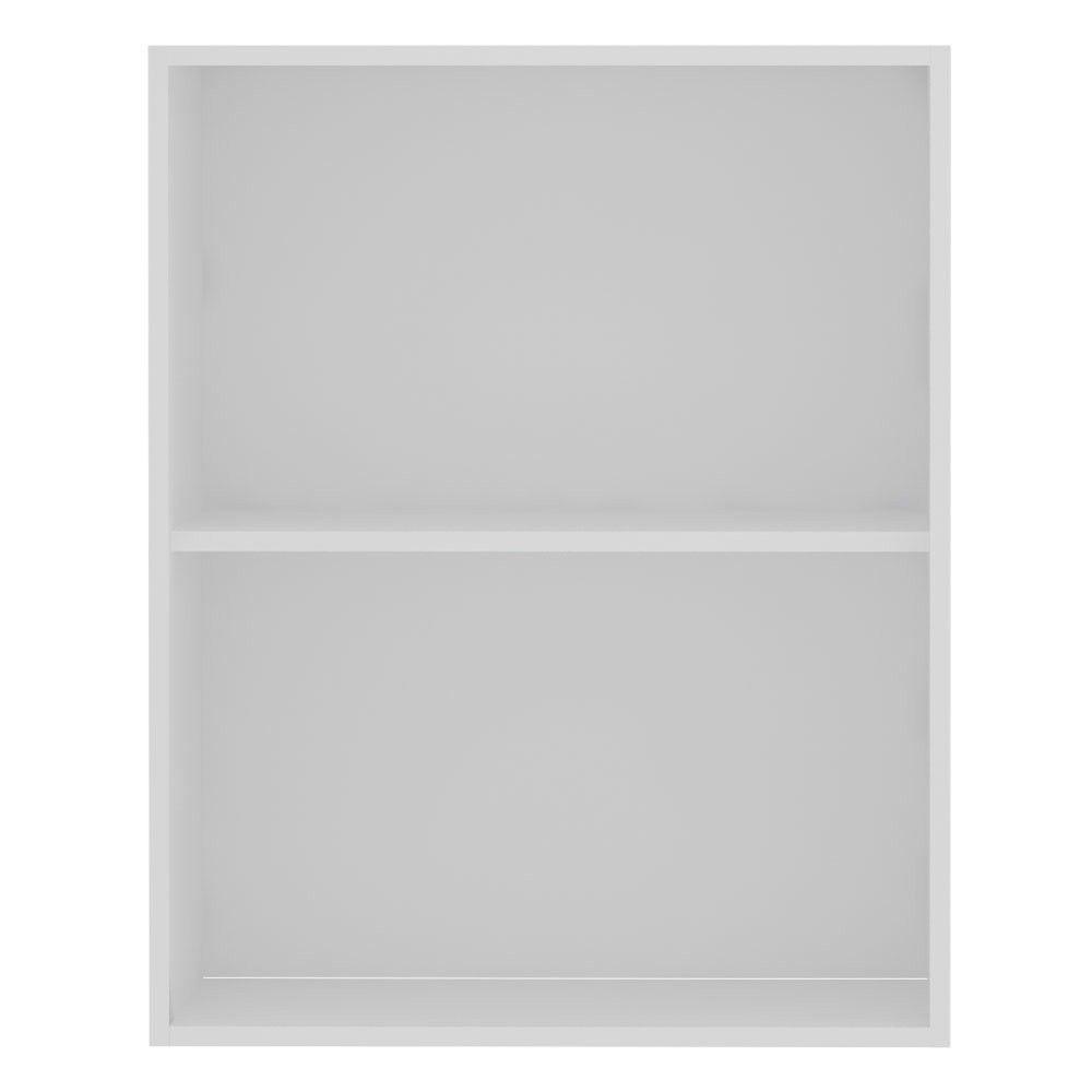 Armário Aéreo 60 Cm 2 Portas Cristal Luciane Móveis Branco Polar Com Branco Pet - 8