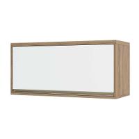 Armário Aéreo 80cm 1 Porta Basculante Mel Vanilla C/Branco - 1