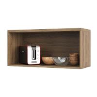 Armário Aéreo 80cm 1 Porta Basculante Mel Vanilla C/Branco