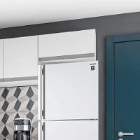 Armário Aéreo Geladeira 60Cm 1 Porta Basculante Branco - 7