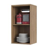 Armário Aéreo 40 Cm 1 Porta De Abrir 1 Prateleira Mel Luciane Móveis Vanilla Com Pérola Off - 10