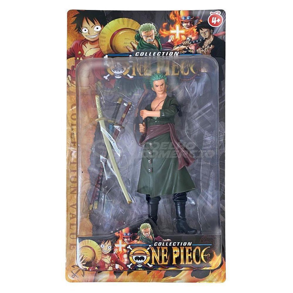 Boneco Anime Action Figure One Piece 18cm - Roronoa Zoro - 1