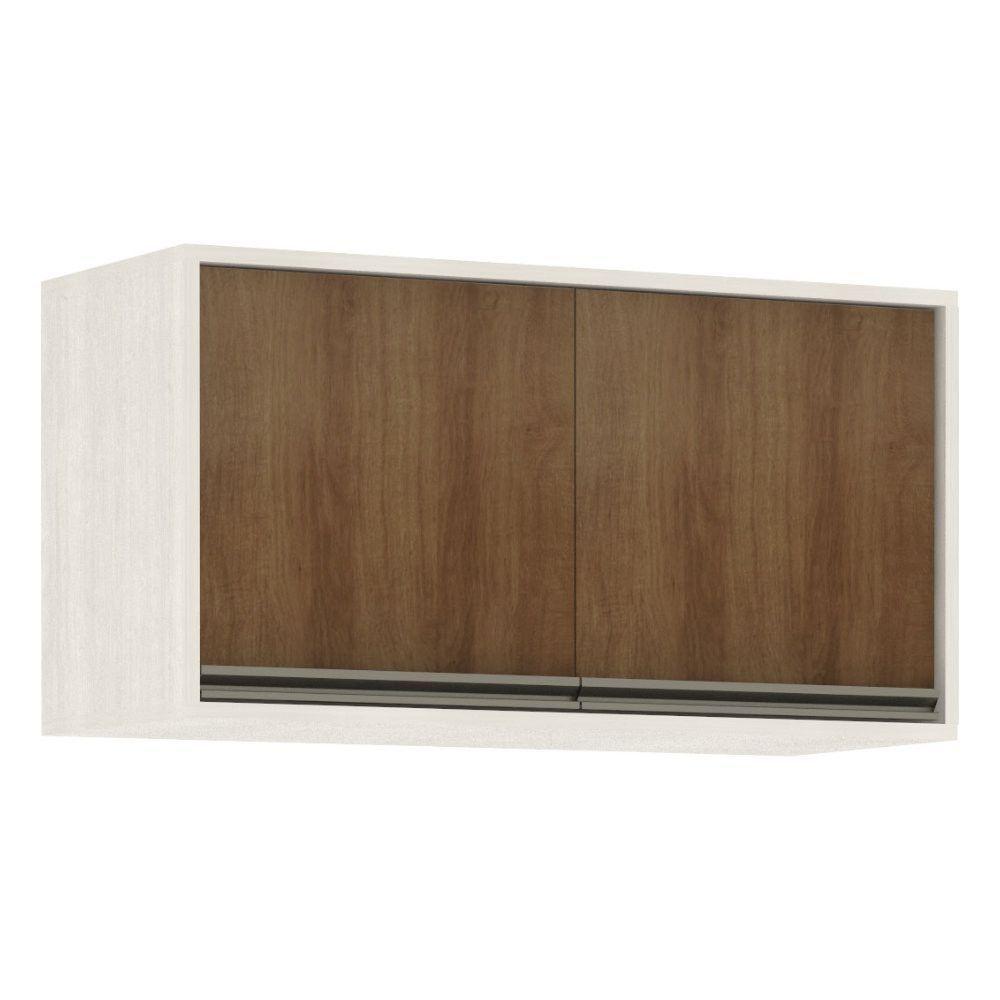 Armário Aéreo De Cozinha 80 Cm 2 Portas Linea Luciane Pátina Ff-avelã Ff - 1