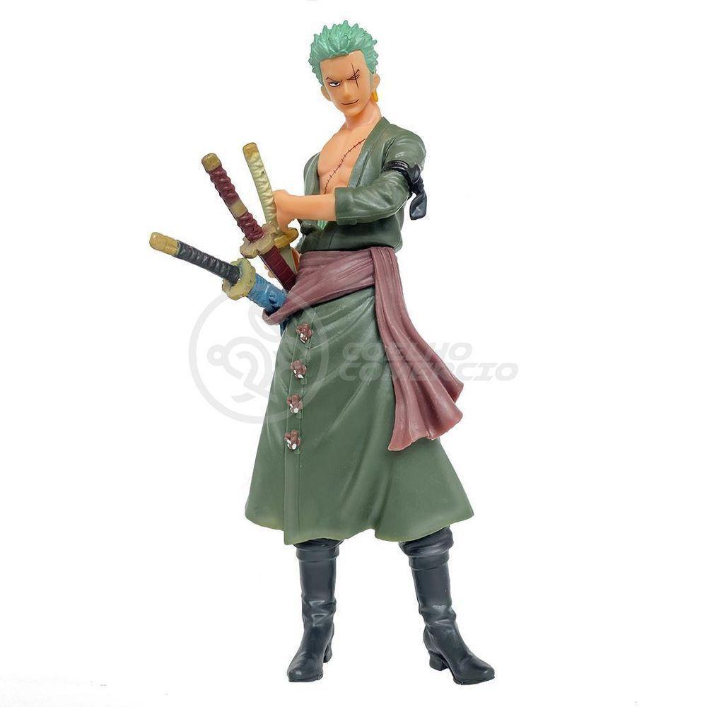 Boneco Anime Action Figure One Piece 18cm - Roronoa Zoro - 9
