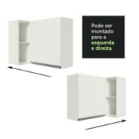 Armário Aéreo De Canto 100% Mdf Com Adega Branco Smart Madesa Branco - 7
