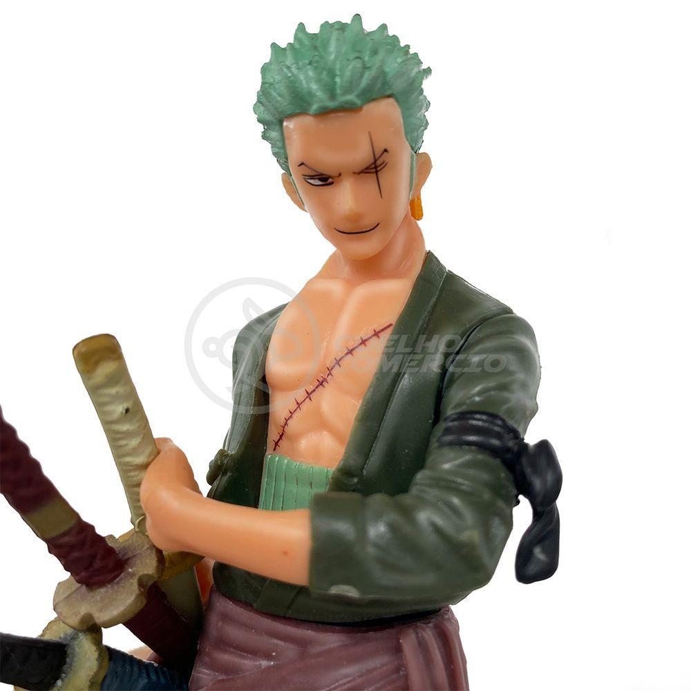 Boneco Anime Action Figure One Piece 18cm - Roronoa Zoro - 8