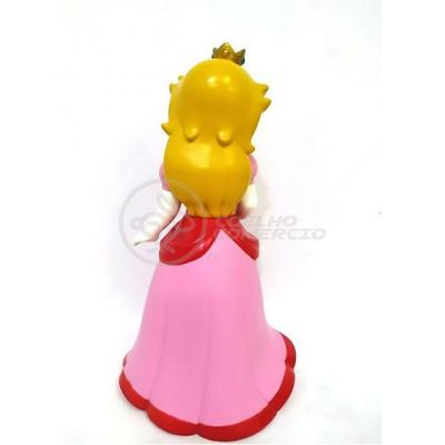 Boneco Action Figure Princesa Peach Toadstool Articulado 23cm