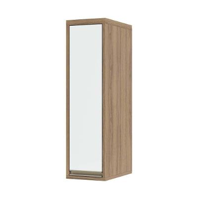 Armário Aéreo 20 Cm 1 Porta De Abrir 1 Prateleira Mel Luciane Móveis Vanilla Com Branco