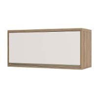 Armário Aéreo 80 Cm 1 Porta Basculante Mel Luciane Móveis Vanilla Com Pérola Off - 1