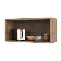 Armário Aéreo 80 Cm 1 Porta Basculante Mel Luciane Móveis Vanilla Com Pérola Off - 9