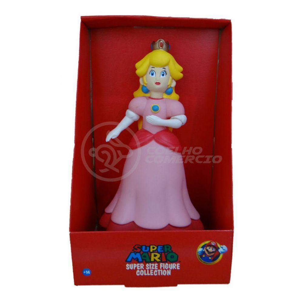 Boneco Action Figure Princesa Peach Toadstool Articulado 23cm - 1