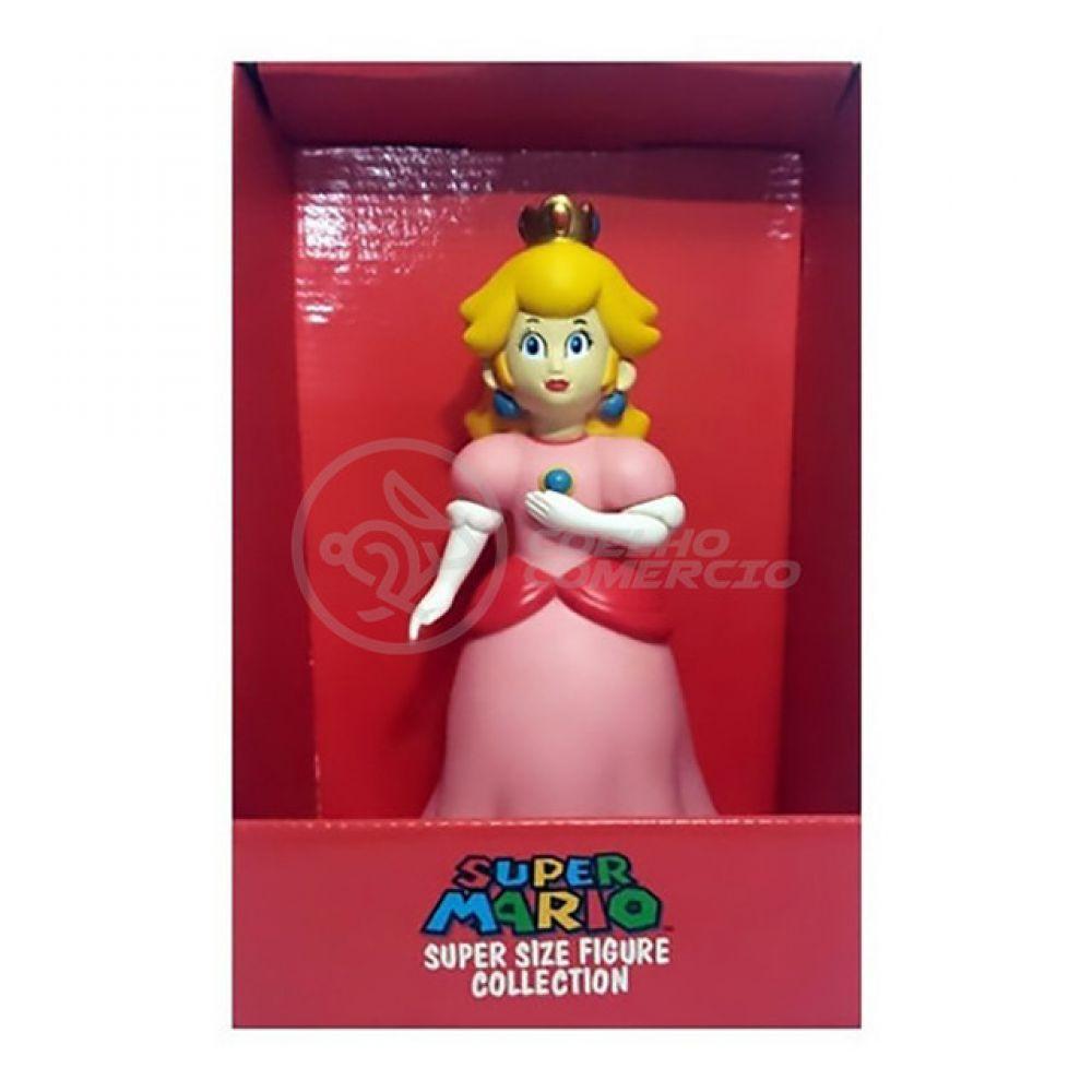 Boneco Action Figure Princesa Peach Toadstool Articulado 23cm - 2