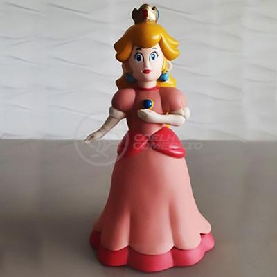 Boneco Action Figure Princesa Peach Toadstool Articulado 23cm
