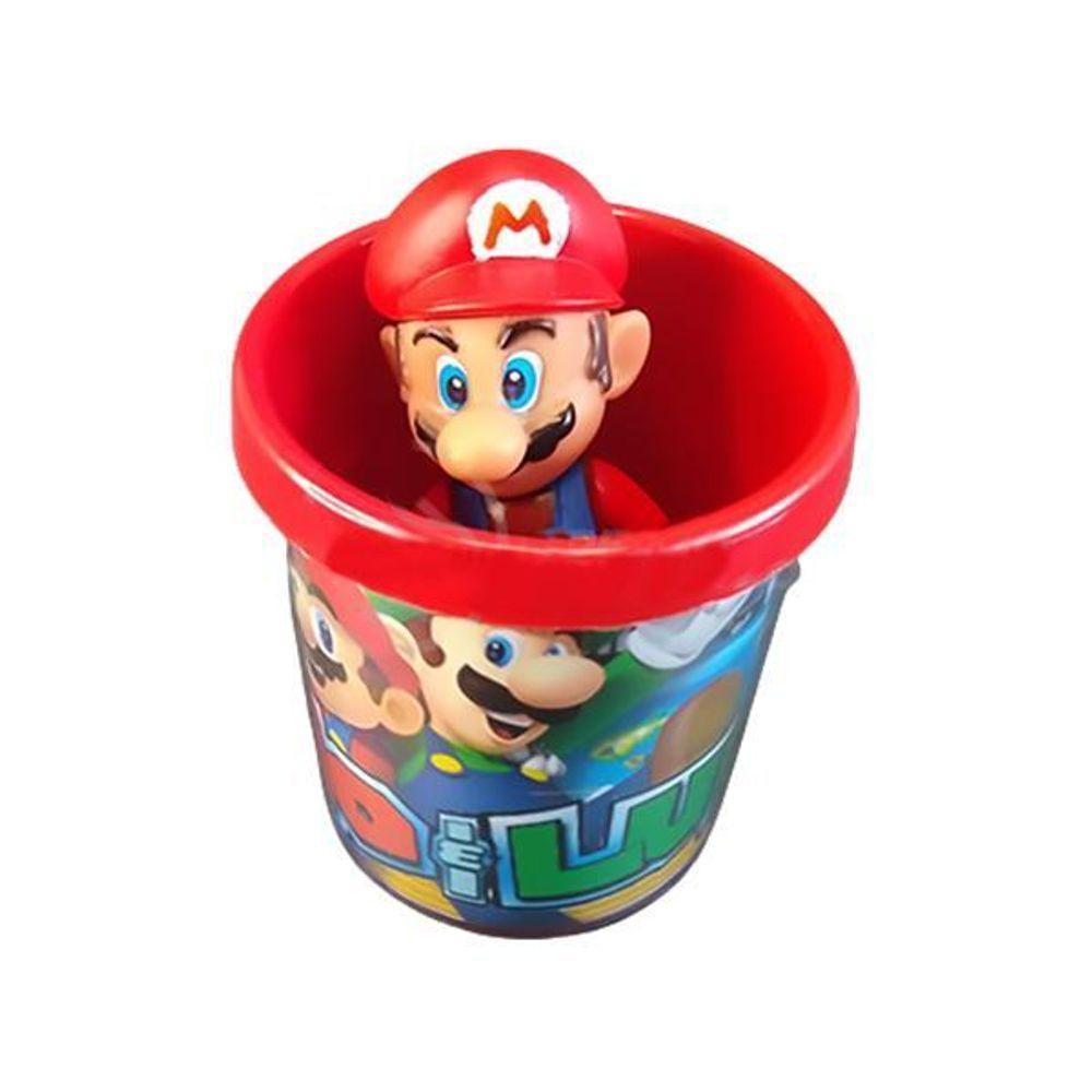 Kit Boneco Mario World Articulado 12Cm + Caneca 350Ml - 1