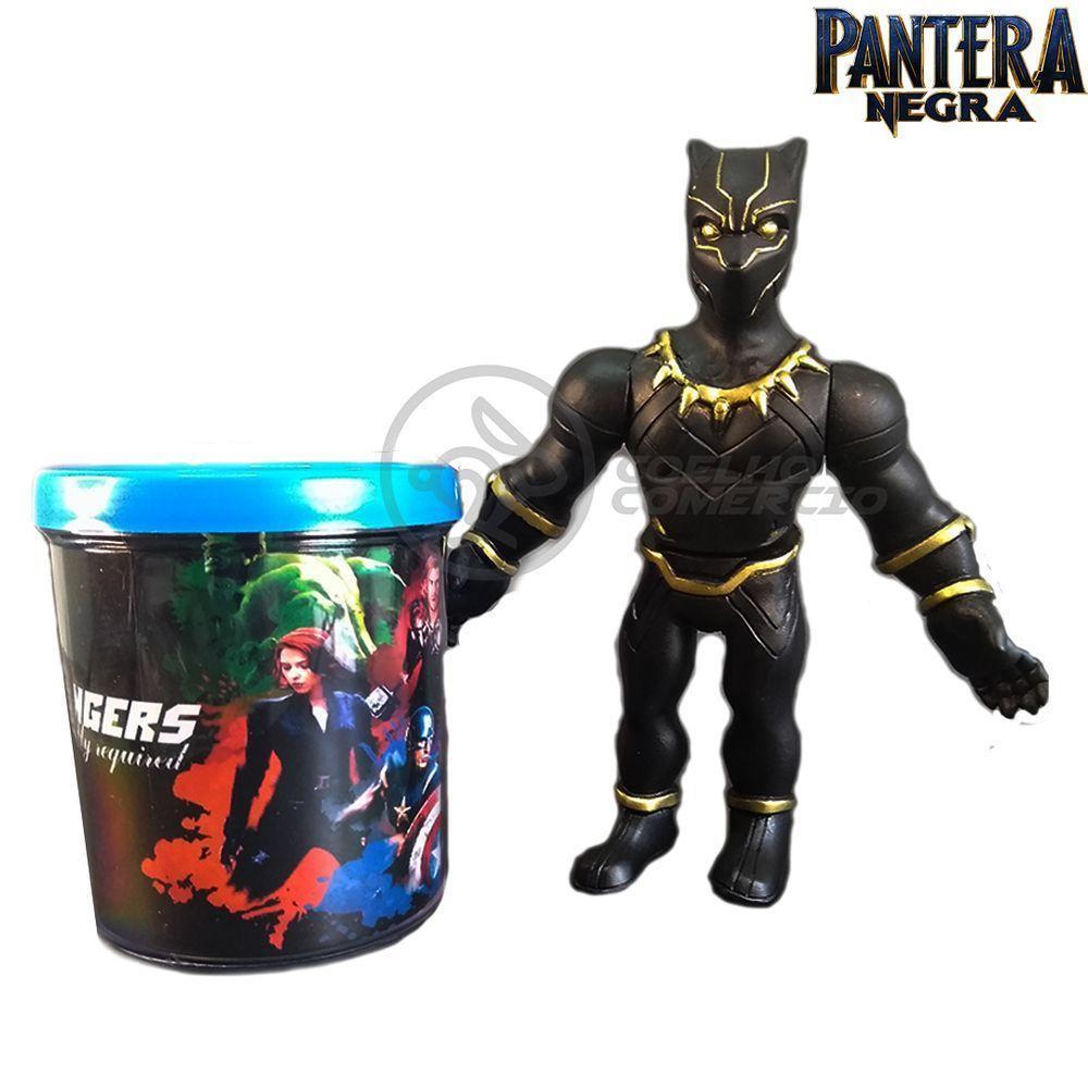 Kit Boneco Colecion. Pantera Negra 16Cm + Caneca - 3