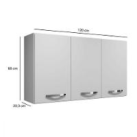 Armário Aereo Etios Kaiki Móveis Branco - 2