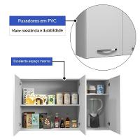 Armário Aéreo Etios 3 Portas Kaiki Móveis Branco - 5