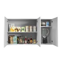 Armário Aéreo Etios 3 Portas Kaiki Móveis Branco - 14