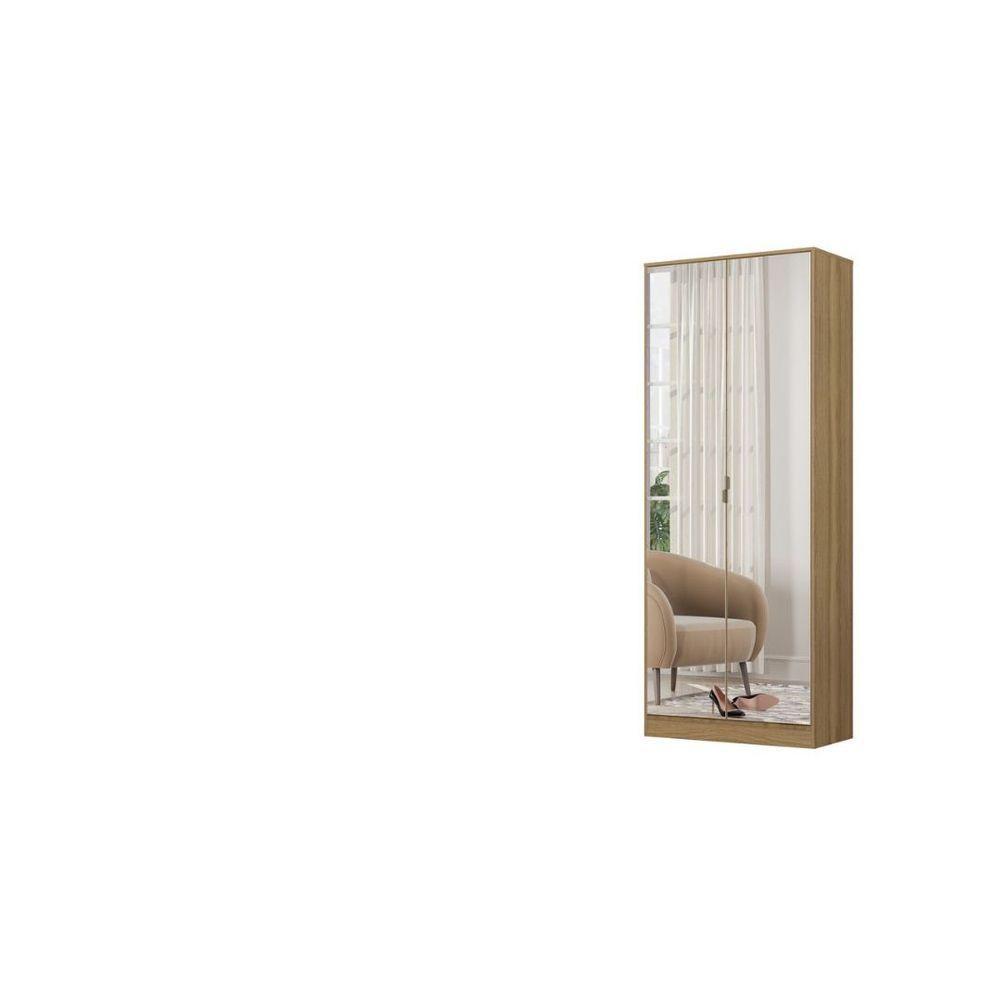 Armário Multiuso Sapateira Grife 2 Portas Espelho Amendola - 2