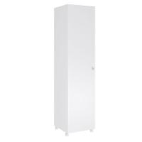 Armário Multiuso com Rodízios e Cabideiros Mendoza Branco - 1