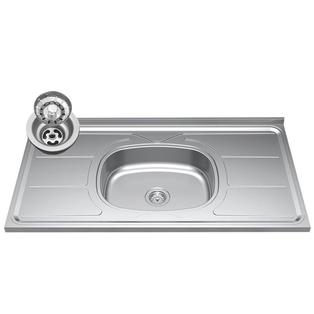 Armário Aéreo E Balcão Com Pia 120Cm Michigan Preto/Cinza - 4