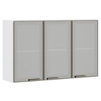 Armário Aéreo 120cm 3 Portas Em Inox E Vidro Reflecta Prata - 1