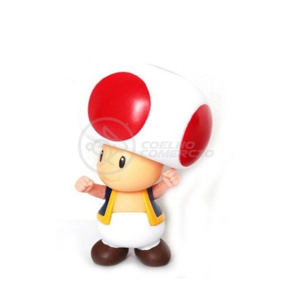 Boneco Action Figure Cogumelo Toad Articulado 20cm - 1