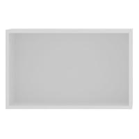 Armário Aéreo Basculante 60 Cm 1 Porta Cristal Luciane Móveis Branco Polar Com Branco Pet - 8