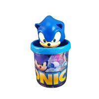 Kit Boneco Sonic Azul Articulado 15Cm + Caneca 350Ml Nº4 - 2