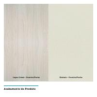 Armário Basculante 80cm 1 Porta Lis Legno Crema C/Kashmir - 2