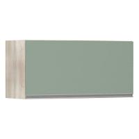 Armário Basculante 80cm 1 Porta Lis Legno Crema C/Verde - 1