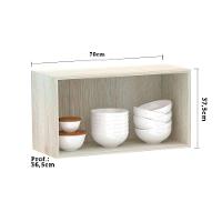 Armário Basculante 70cm 1 Porta Lis Legno Crema C/Connect - 3