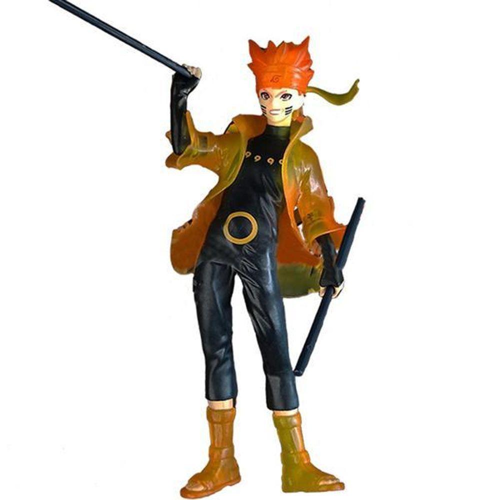 Brinquedo Boneco Naruto Modo Kurama Sábio 18Cm - 1