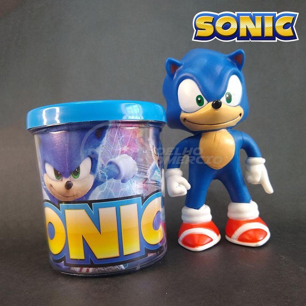 Kit Boneco Sonic Azul Articulado 15Cm + Caneca 350Ml Nº11 - 4