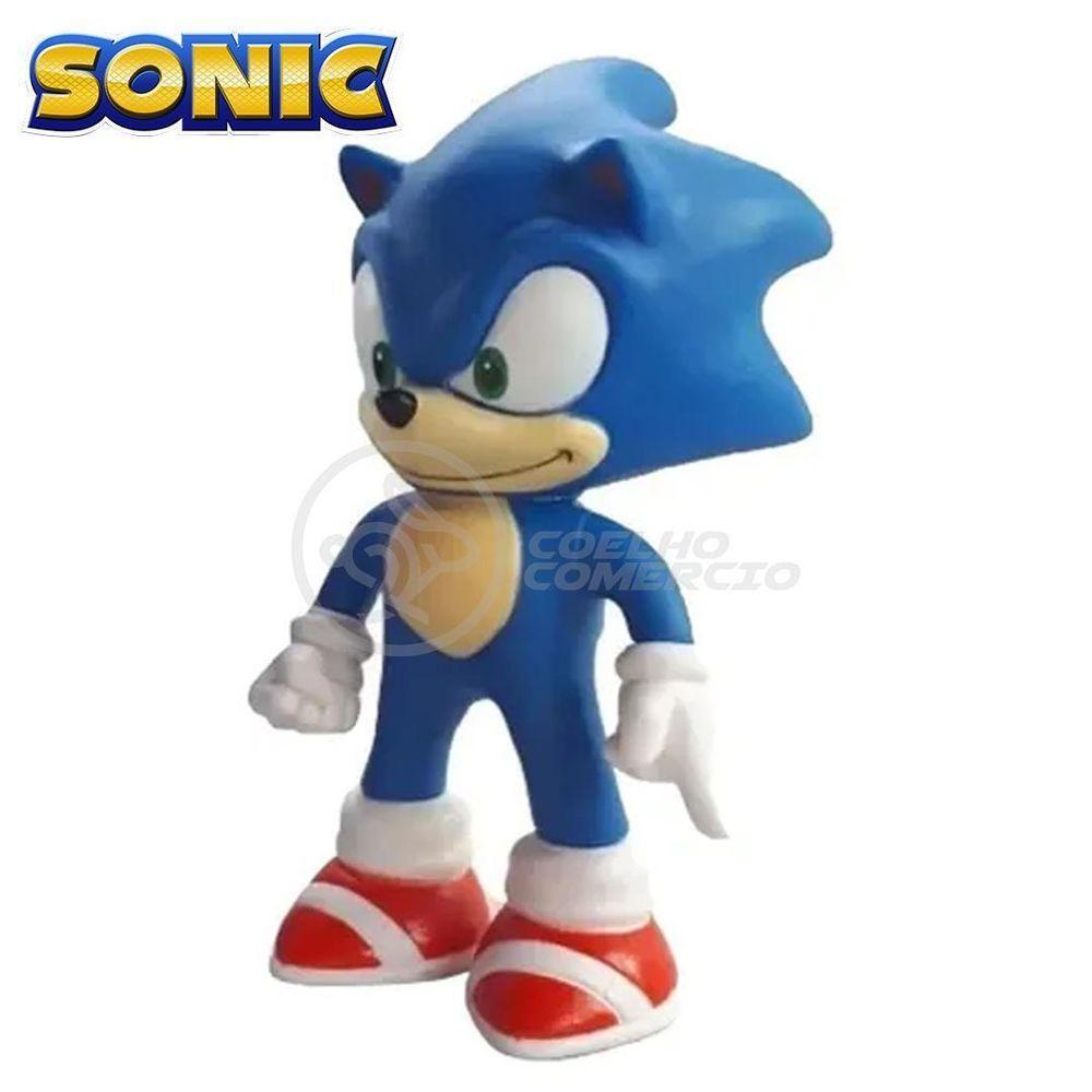 Kit Boneco Sonic Azul Articulado 15Cm + Caneca 350Ml Nº11 - 5